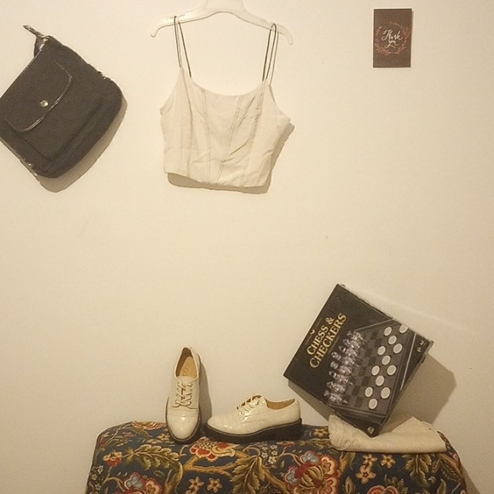 NWT Cropped Spaghetti Strap Tailored Tank!*